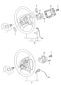 3B0419091AE-Steering wheel