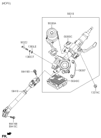 56310B5600-COLUMN ASSY-UPPER