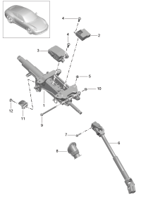 99134700713-Column assy-steering