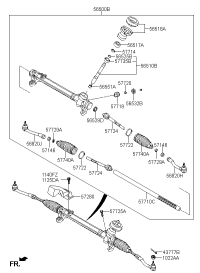 56500D6000-GEAR & LINKAGE ASSY-P/S