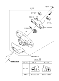 561100U500SA8-WHEEL ASSY-STEERING