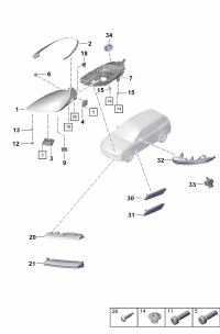9Y0941043F-LED headlamp