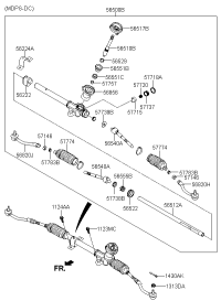 577004X000-GEAR & LINKAGE ASSY-P/S