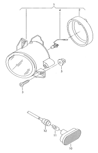 6Q0941699B-Halogen fog lamp