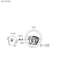 561101F120UB-WHEEL ASSY-STEERING