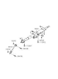 563101F000-COLUMN ASSY, STEERING