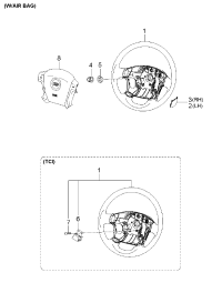 561911F100WK-LID-STEERING RH