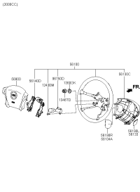 561900L200WK-LID-STEERING RH