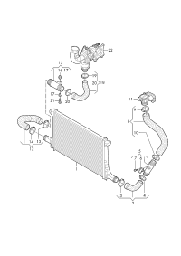4M0145805N-INTERCOOLER -W204/W212