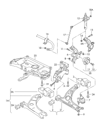 1K0407151BD-CONTROL ARM FRT LH-AUDI A3