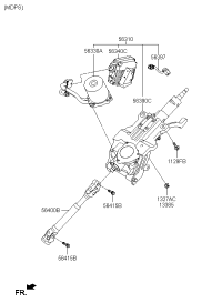 563104M801-COLUMN ASSY-UPPER