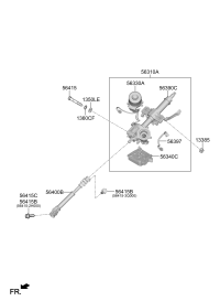 56390S6010-Pillar & housing assy