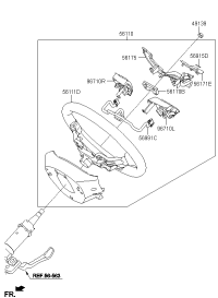 56100D1000WK-WHEEL ASSY-STEERING