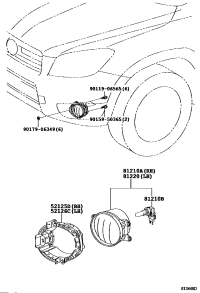 5212542020-BRACKET FOG LAMP