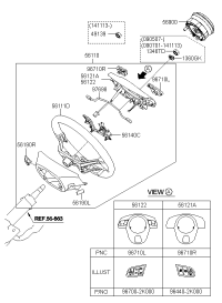 561101X600DAJ-WHEEL ASSY-STEERING
