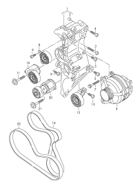 07K903315T-BELT TENSIONER