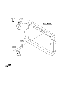 966104X000-Horn, low pitched
