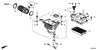 172015PAA00-Case set, air cleane