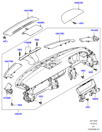 LR044698-Cover, instrument cluster