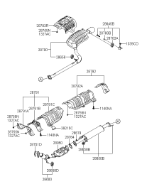 286103K560-PIPE-EXHAUST FR