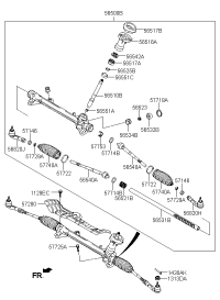 56500F0000-GEAR & LINKAGE ASSY-P/S