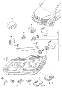 5N1941043B-Regulator, hid & mldg