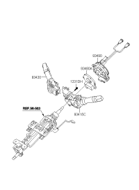 934103R130-SWITCH ASSY-LIGHTING & T/SIG