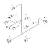 1K8971071C-Lighting segment for car models with gas release lamp