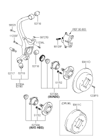 5271038800-CARRIER ASSY-RR AXLE LH