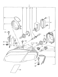 L8E0941003AJ-Halogen headlamp (for traffic only) for flasher: