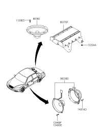963302D700-SPEAKER & PROTECTOR ASSY-FRT D