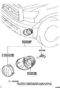 521250C020-BRACKET FOG LAMP