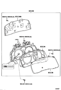 838526D040-GLASS, SPEEDOMETER