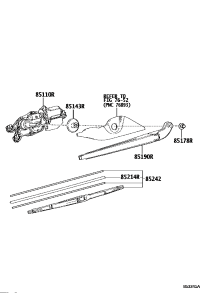 8513058020-MOTOR ASSY, REAR WIPER