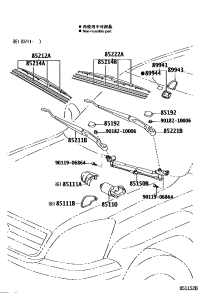 8511060360-MOTOR ASSY, WINDSHIELD WIPER