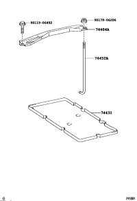 7445233010-BOLT, BATTERY CLAMP