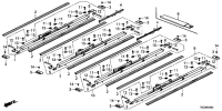 82360T6AH02-Rail assy-ctr seat otr rh