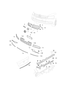 3AD853651F-GRILLE RADIATOR