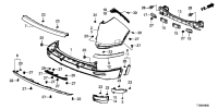 04715T70H10ZZ-FACE KIT,RR BUMPER