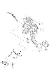 L5QD721059AJ-Pedal mechanism-clutch