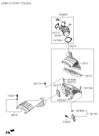 281304M300-HOSE ASSY-AIR INTAKE(B)