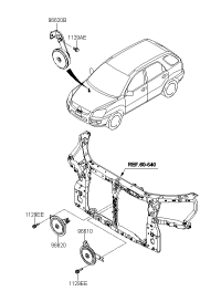966301F600-HORN ASSY-BURGLAR ALARM
