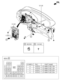 919504X540-JUNCTION BOX ASSY-I/PNL