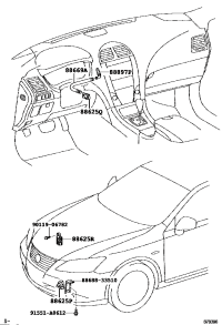 8889850030-THERMISTOR, COOLER (SENSOR, SMOG VENTILATION)
