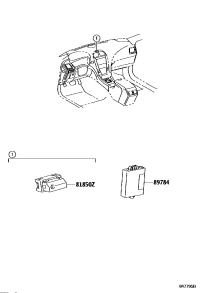 8185033030-LAMP ASSY, THEFT WARNING INDICATOR