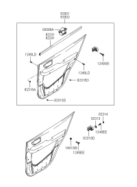 8323126000-W/STRIP-RR DR BELT I/S LH