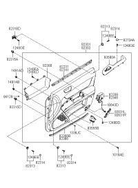 935750R000K7-SWITCH ASSY-POWER WINDOW,SUB