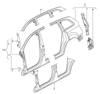 L8R0810075-Frame, quarter panel possible replacement: