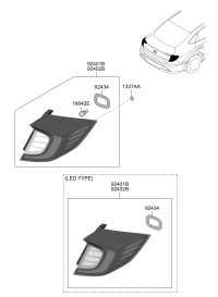92401L4000-LAMP ASSY-RR COMB O/S LH