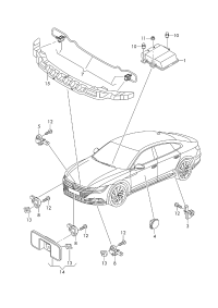 L3QD959351B-SENSOR,AIRBAG IMPACT-AUDI(A8)